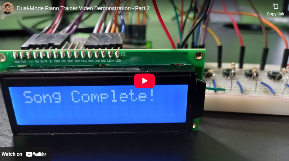 Piano Trainer Video Demo Part 2