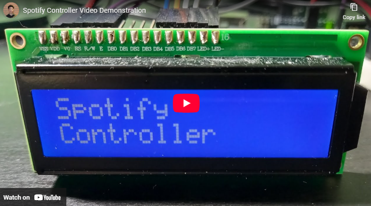 Spotify Controller Video Demo