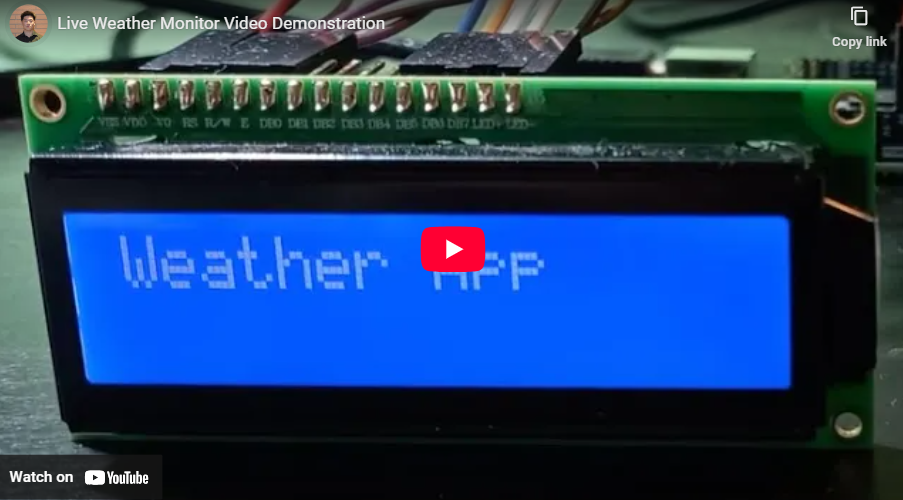 Weather Monitor Video Demo